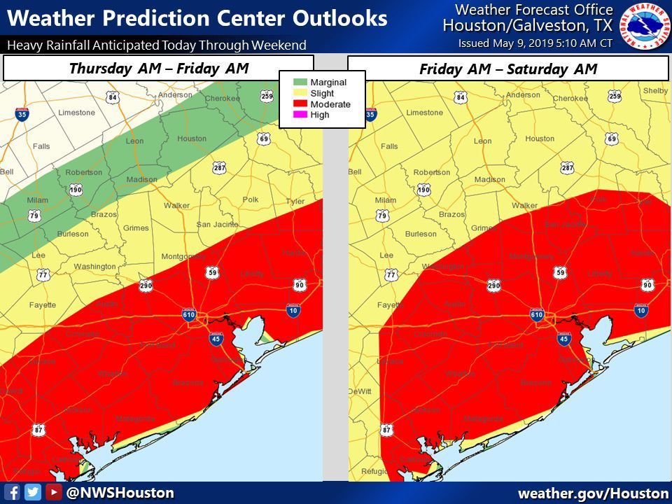 Weather Prediction Center Outlooks - May 9